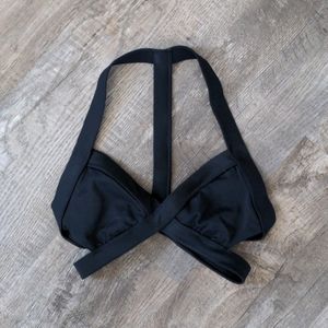 LA Hearts Black Strapy Bikini Top